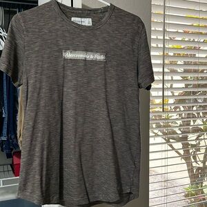 Men’s Abercrombie and Fitch size small black and gray striped T-shirt